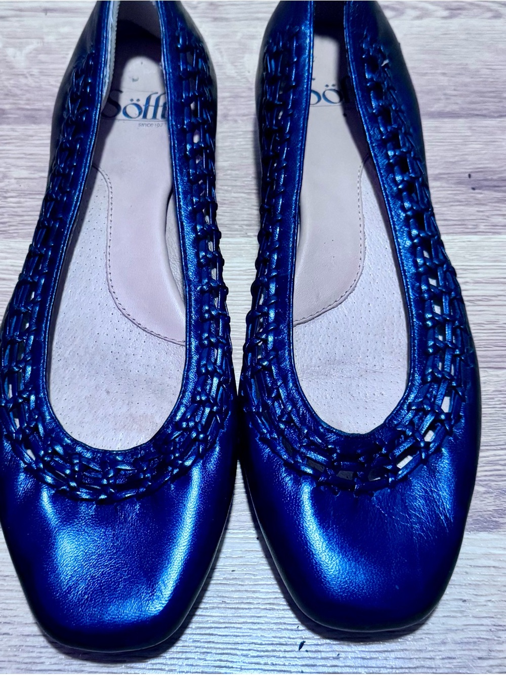 Sofft Black Woven Flats, Size 8